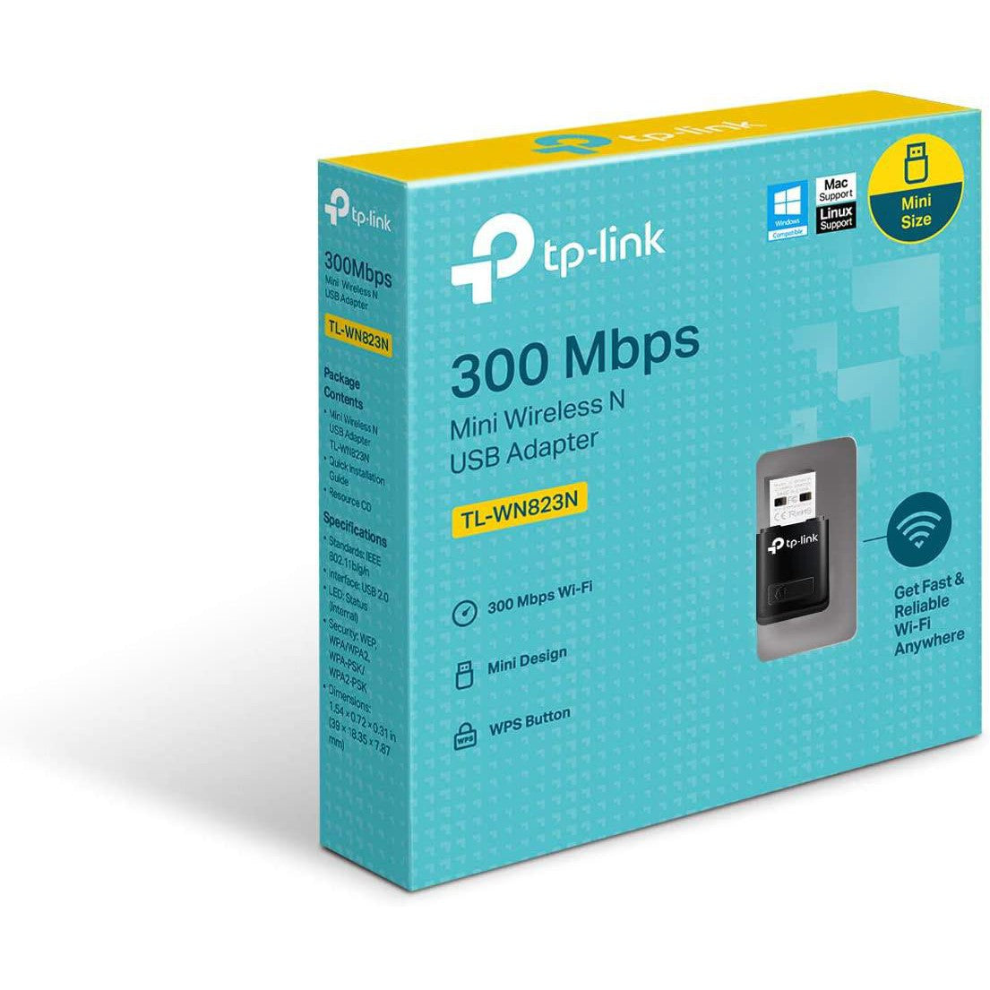 Tp Link 300Mbps Wifi Usb Mini Adapter Tl Wn823N