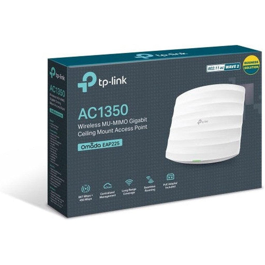 Tp-Link Eap225 Ac1350 Wireless Mu-Mimo Gigabit Ceiling Mount Access Point