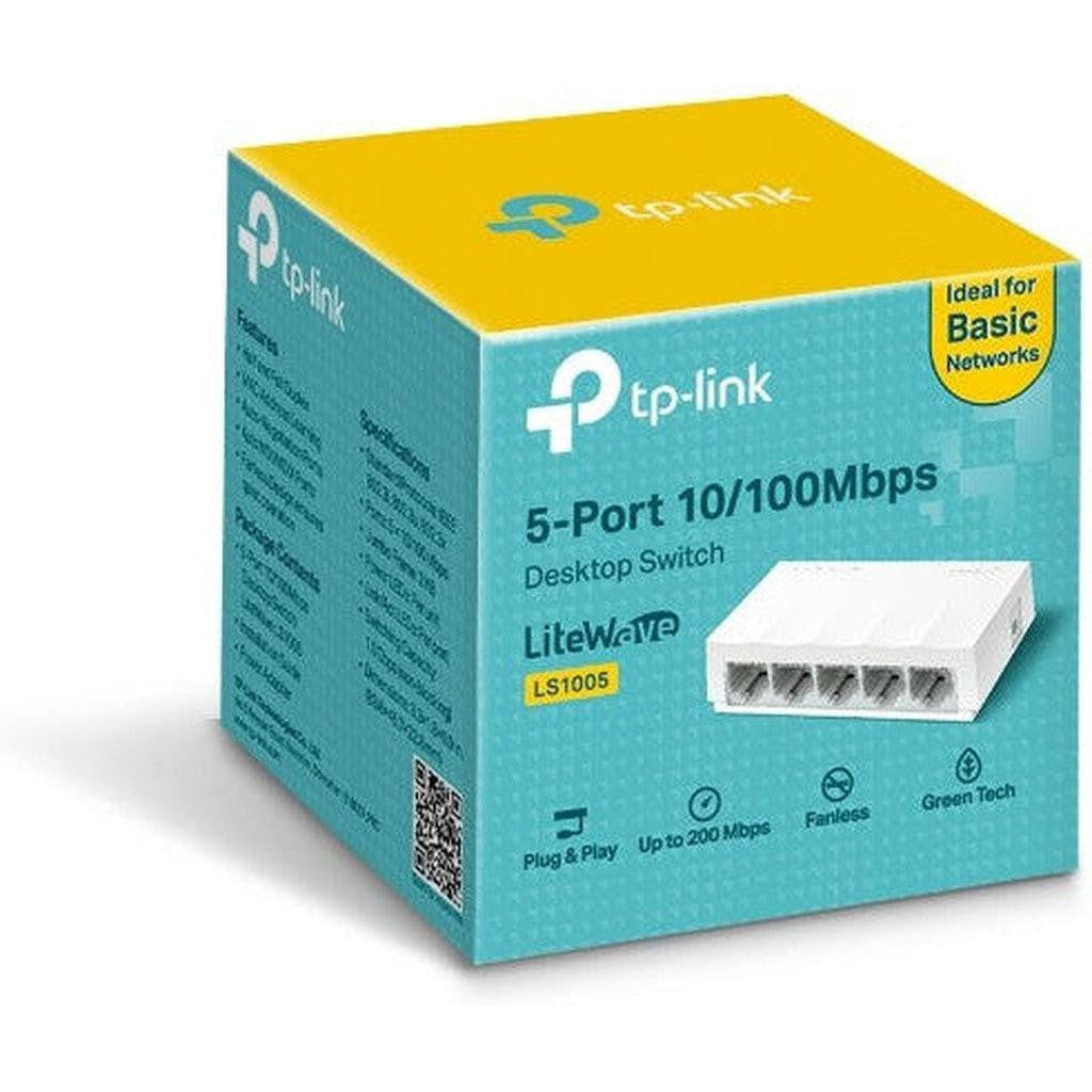 Tp-Link Ls1005 5-Port 10/100Mbps Desktop Network Switch