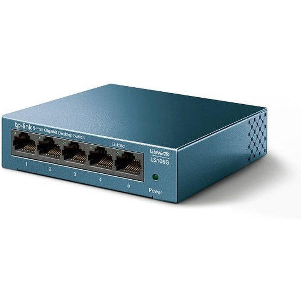 TP-Link (LS105G) Gigabit Desktop Switch - 5-Port / Unmanaged / Desktop