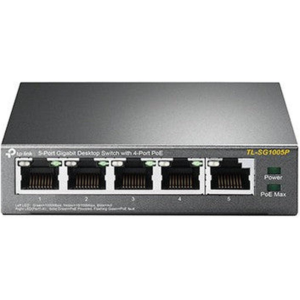 Tp-Link Tl-Sg1005P 5-Port Gigabit Desktop Switch With 4-Port Poe