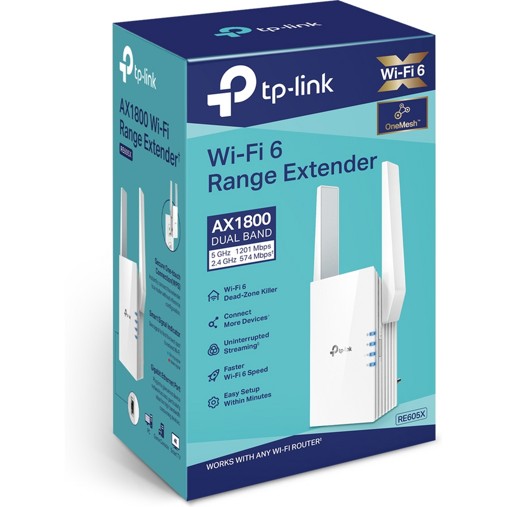Tplink Re605X Wifi6 Ax1800 Wireless Range Extender