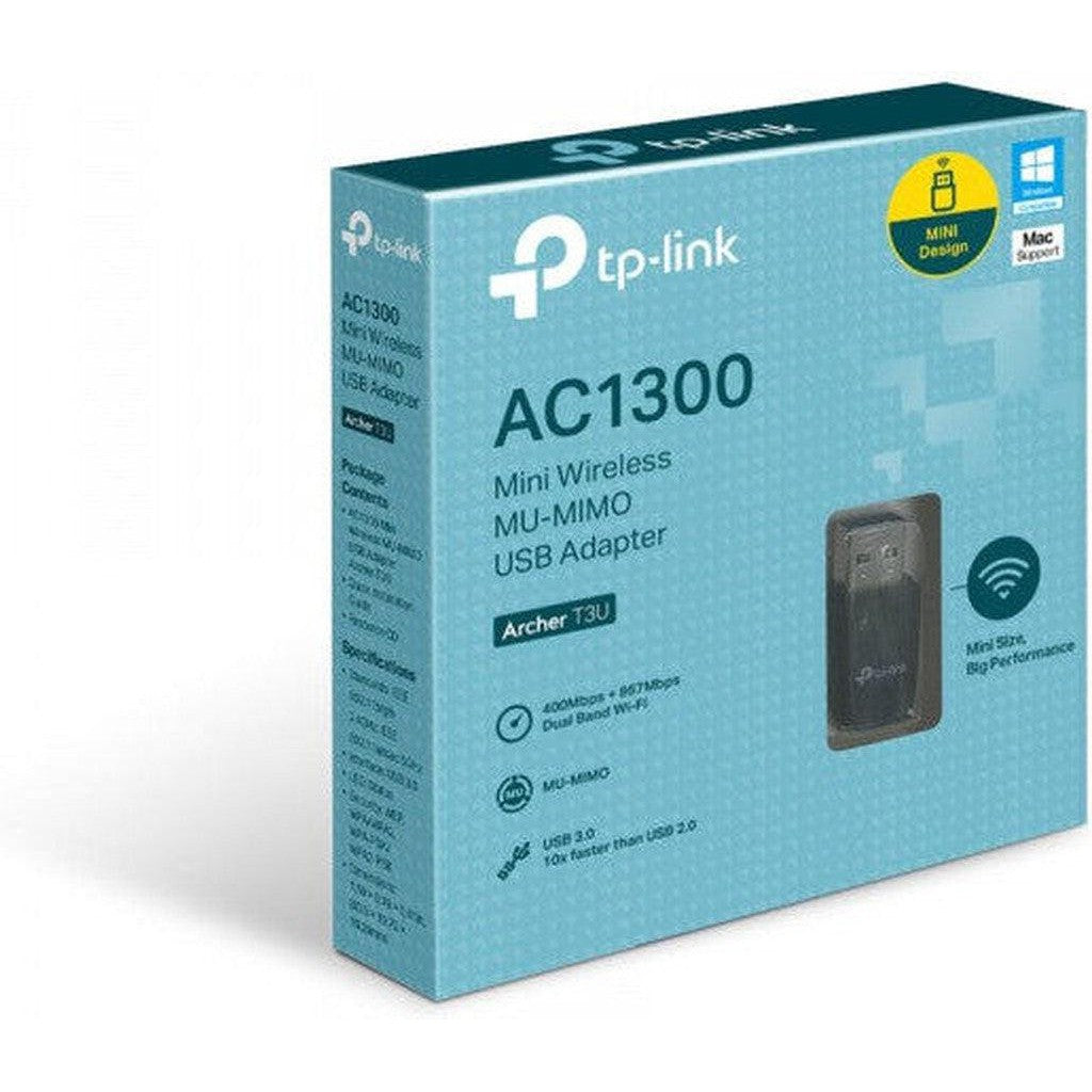 Tplink T3U Ac1300 Mini Wireless Mu-Mimo Usb Adapter