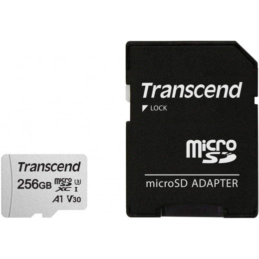 Transcend 256GB microSDXC Memory Card & - White
