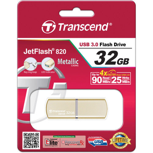 Transcend 32GB JetFlash 820G USB 3.0 Flash Drive
