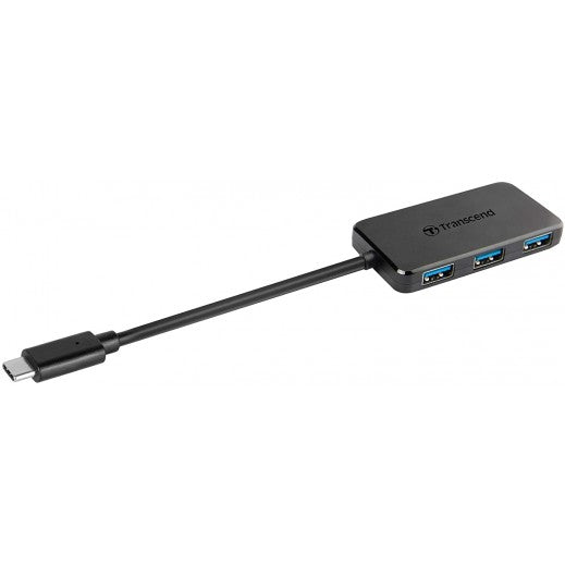 Transcend 4 Port USB-A Hub USB C - Black