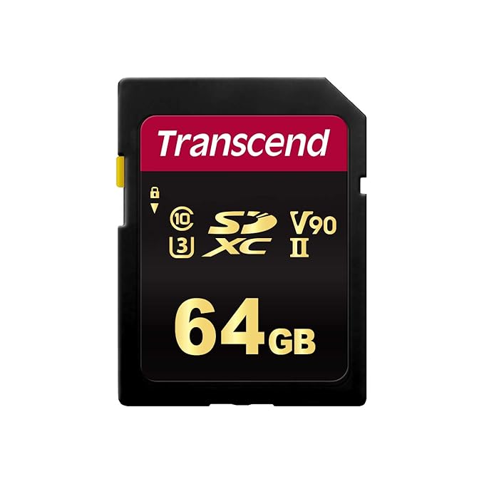 Transcend 64 GB UHS-II U3 V90 SDHC Flash Memory Card