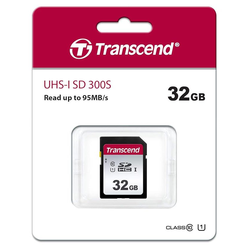 Transcend TS32GSDC300S 32GB UHS-I U1 SD Memory Cards