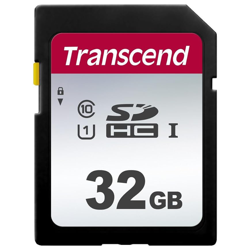Transcend TS32GSDC300S 32GB UHS-I U1 SD Memory Cards