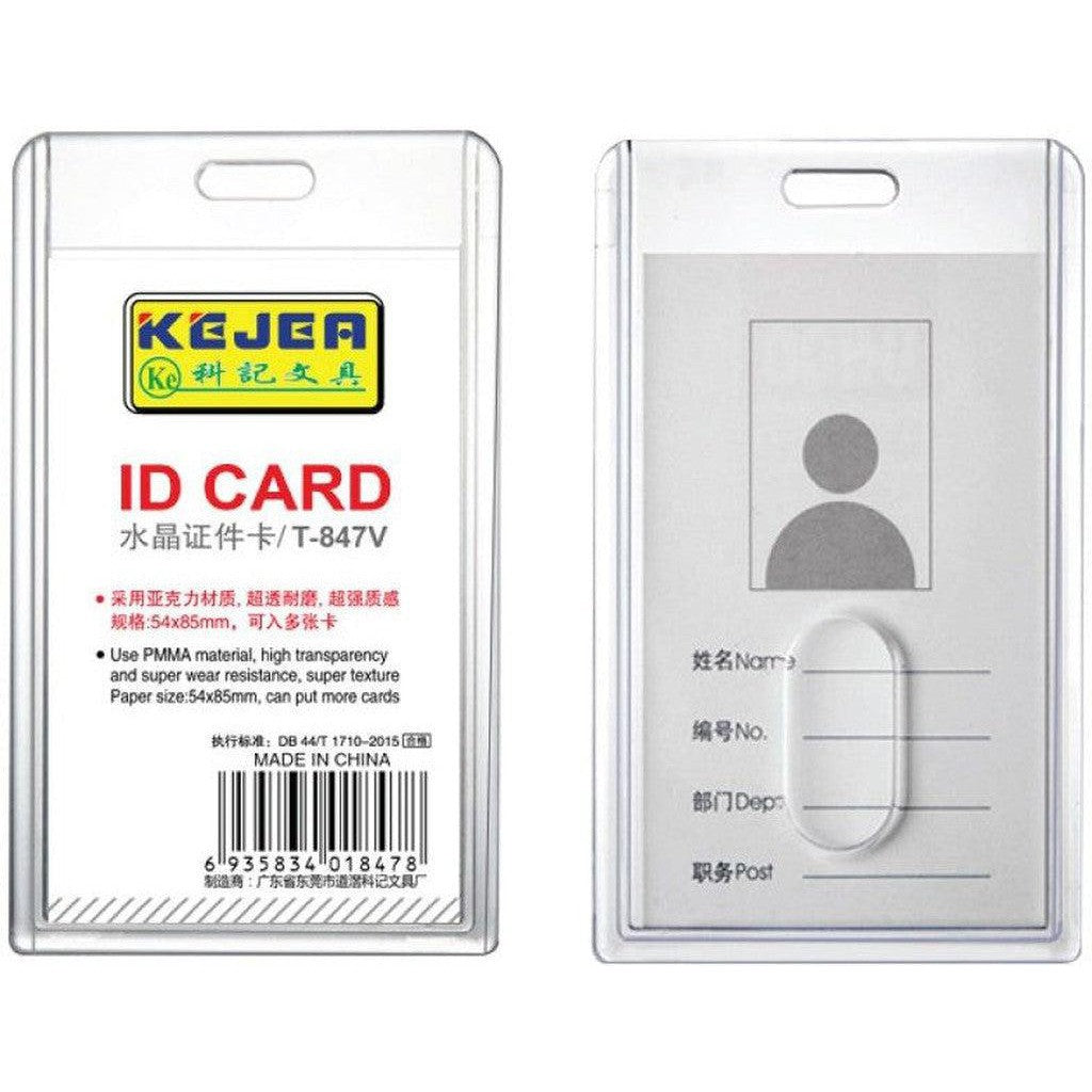 Transparent Acrylic Id Card Cover T-847V  (5.4Cm X 8.5Cm)