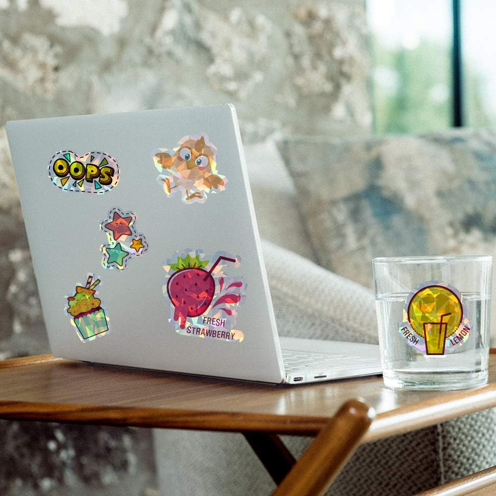 Transparent Holographic PET Vinyl Sticker Paper – Diamond/ A4/ 20 Sheets