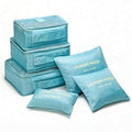 Travel Laundry Pouch 6Pcs Set - Blue