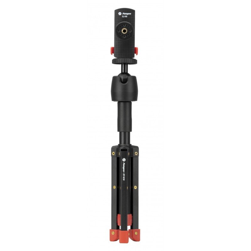 Tripod Fotopro SY-610 + MH-8S + SJ-86 – black and red