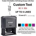 Trodat 4727 Customized Dater Stamp 60X40Mm (2 Colours)