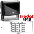 Trodat Customized Stamp - Blue (4915 )