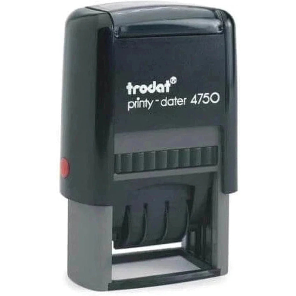 Trodat Printy 4750 Self Inking Dater Stamp "Paid" - Blue
