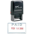 Trodat Printy 4750 Self Inking Dater Stamp "Paid" - Blue