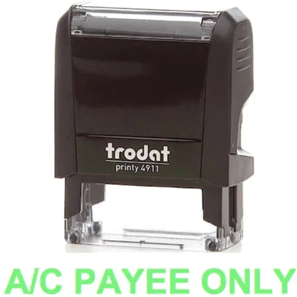 Trodat Printy 4911 Stamp "A-C Payee Only" - Green