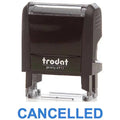 Trodat Printy 4911 Stamp "Cancelled" - Blue