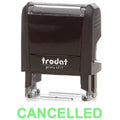 Trodat Printy 4911 Stamp "Cancelled" - Green