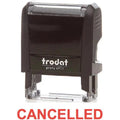 Trodat Printy 4911 Stamp "Cancelled" - Red