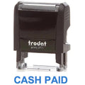 Trodat Printy 4911 Stamp "Cash Paid" - Blue