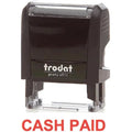 Trodat Printy 4911 Stamp "Cash Paid" - Red