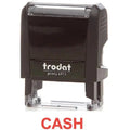 Trodat Printy 4911 Stamp "Cash" - Red
