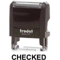 Trodat Printy 4911 Stamp "Checked" - Black