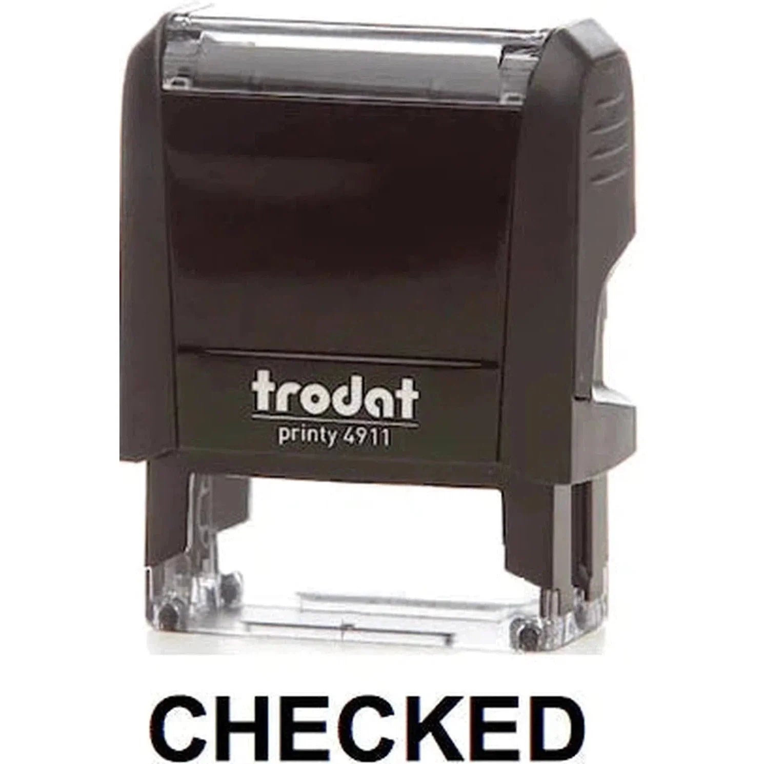 Trodat Printy 4911 Stamp "Checked" - Black