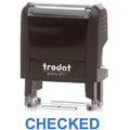 Trodat Printy 4911 Stamp "Checked" - Blue