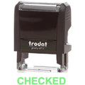 Trodat Printy 4911 Stamp "Checked" - Green