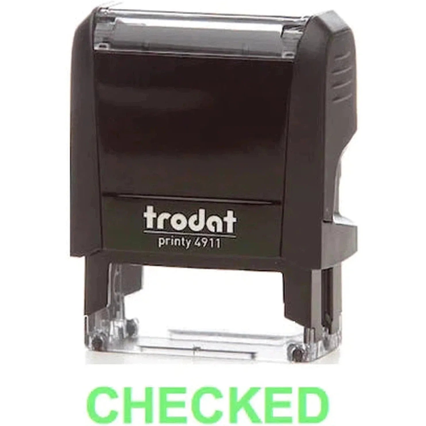 Trodat Printy 4911 Stamp "Checked" - Green