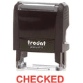 Trodat Printy 4911 Stamp "Checked" - Red