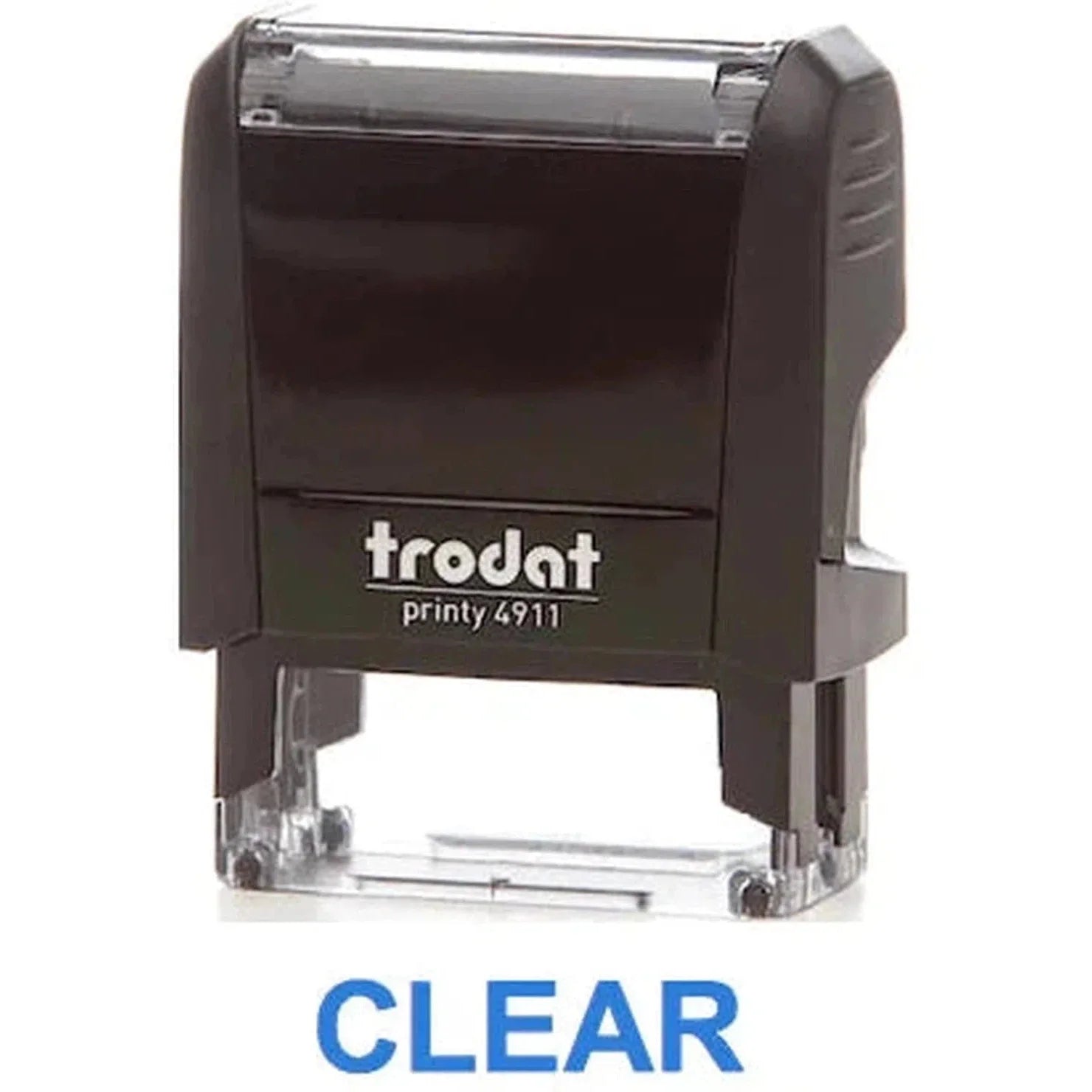 Trodat Printy 4911 Stamp "Clear" - Blue