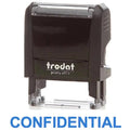 Trodat Printy 4911 Stamp "Confidential" - Blue