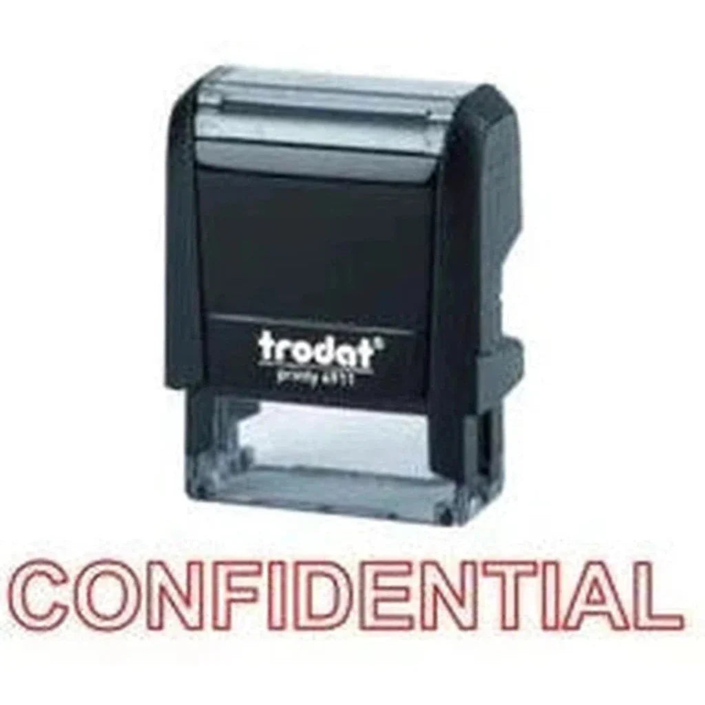 Trodat Printy 4911 Stamp "Confidential" - Red