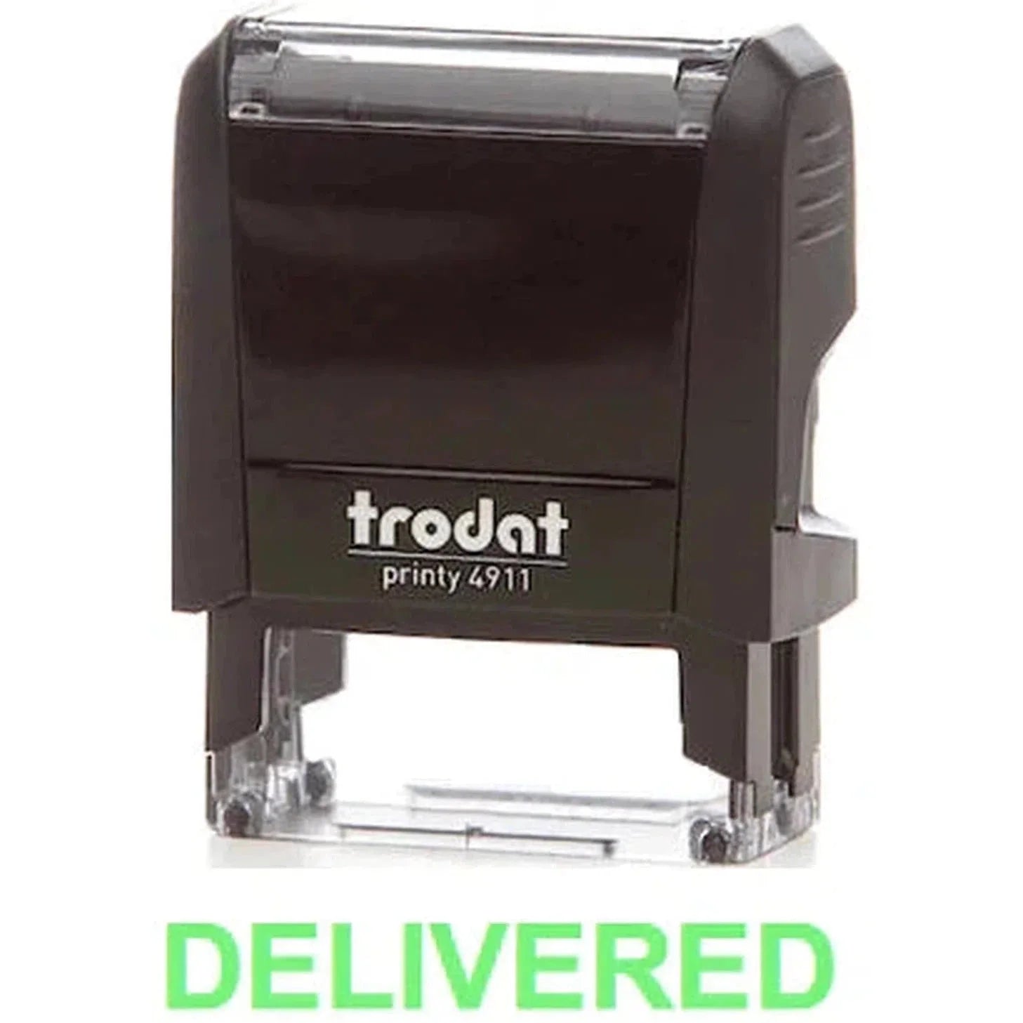 Trodat Printy 4911 Stamp "Delivered" - Green