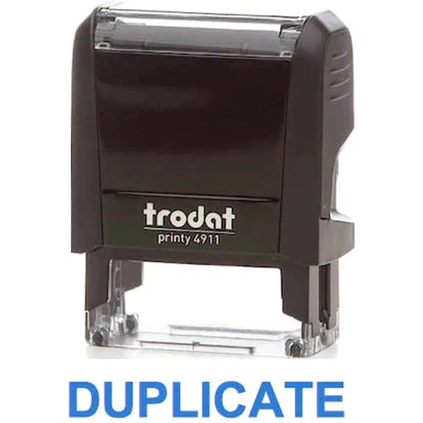 Trodat Printy 4911 Stamp "Duplicate" - Blue