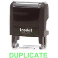 Trodat Printy 4911 Stamp "Duplicate" - Green