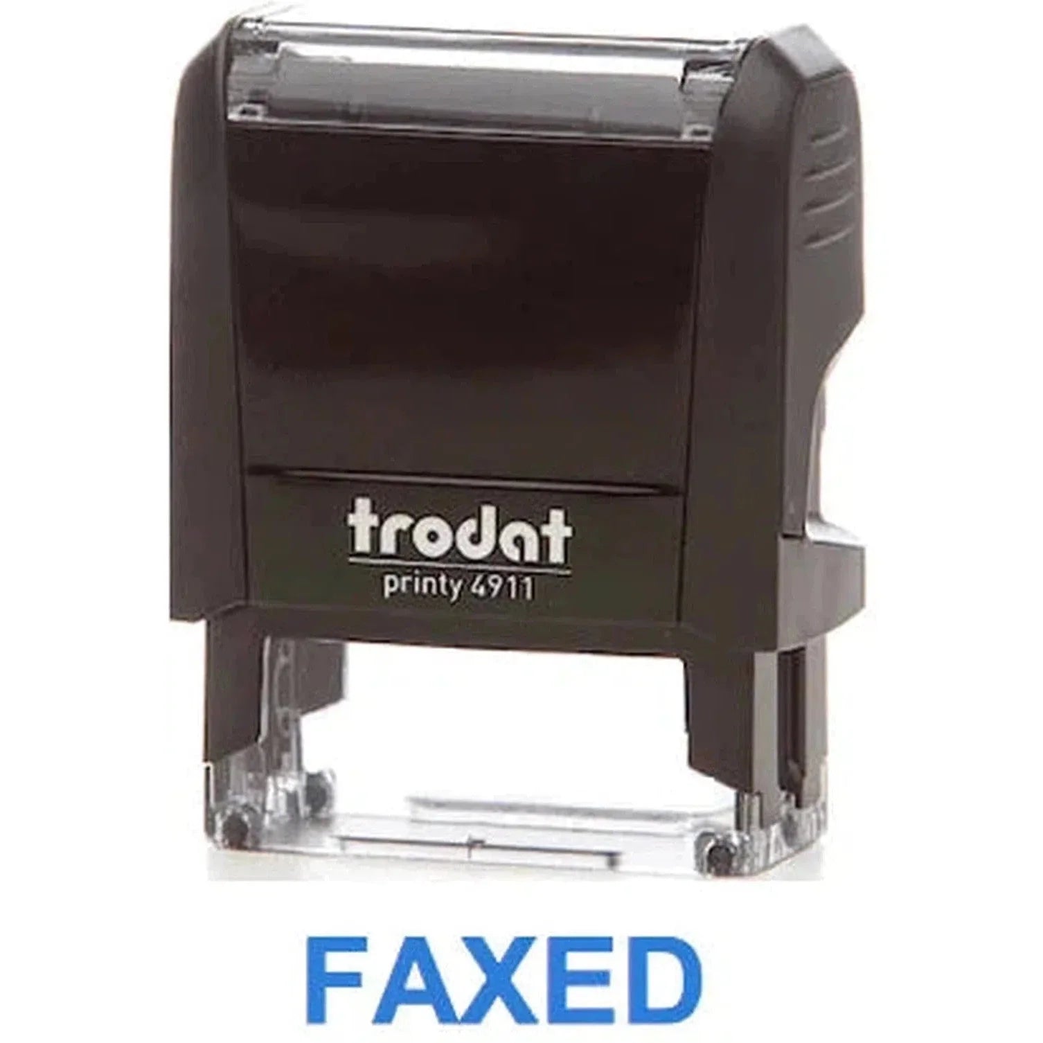 Trodat Printy 4911 Stamp "Faxed" - Blue