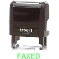Trodat Printy 4911 Stamp "Faxed" - Green
