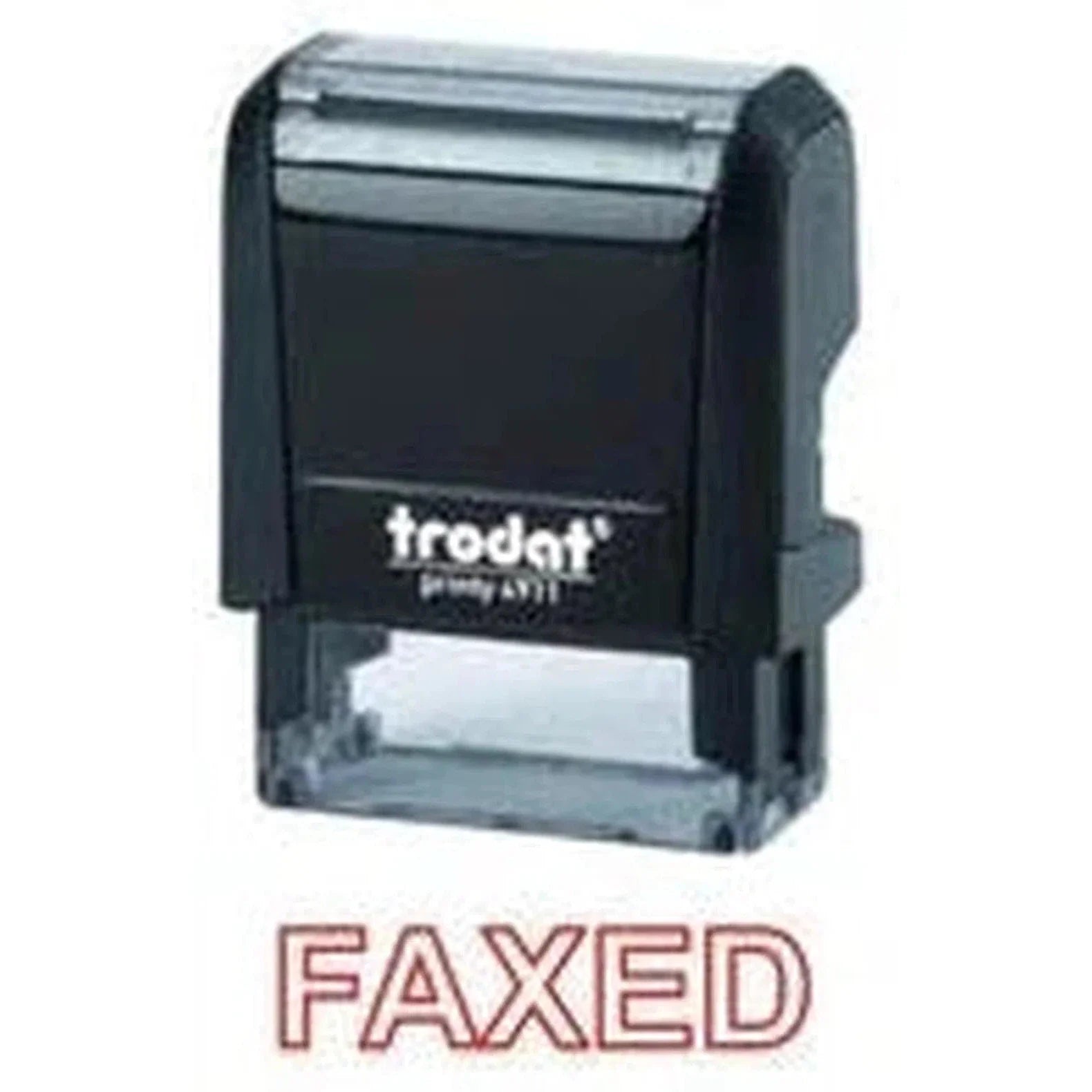 Trodat Printy 4911 Stamp "Faxed" - Red