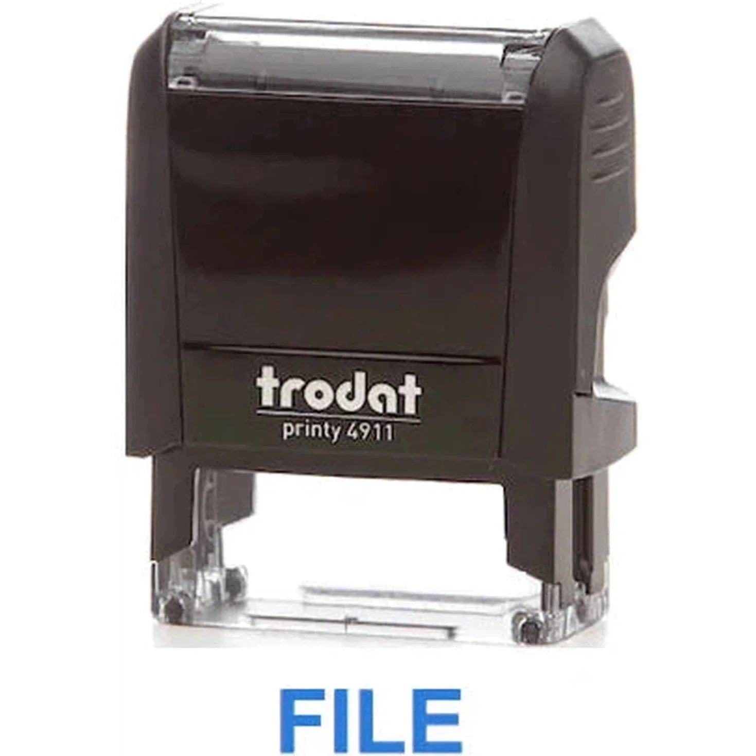 Trodat Printy 4911 Stamp "File" - Blue