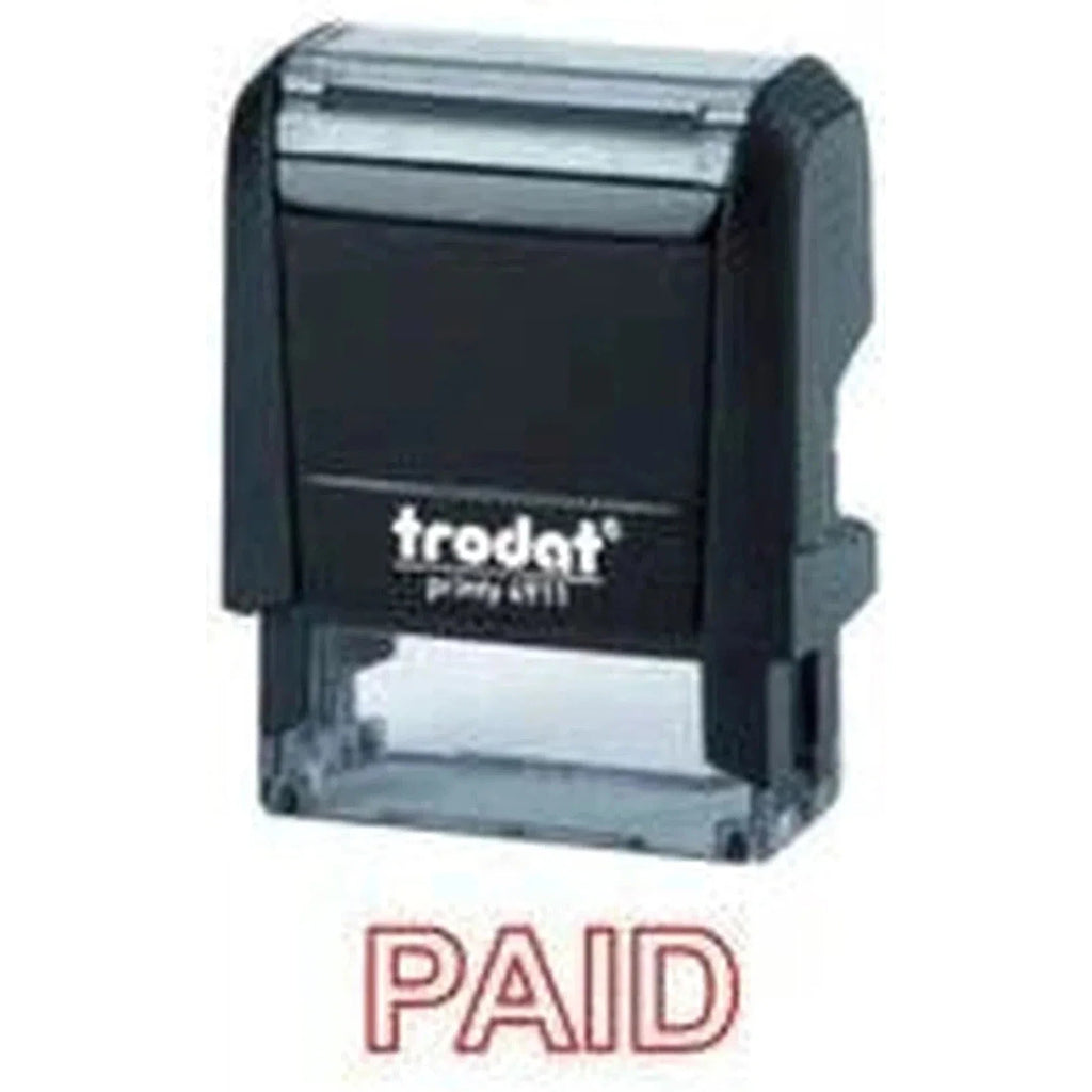 Trodat Printy 4911 Stamp "Paid" - Red