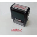 Trodat Printy 4911 Stamp " Private & Confidential" Red