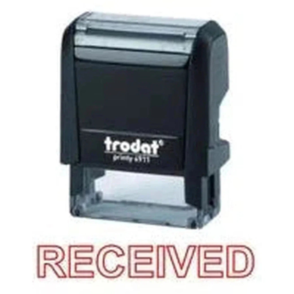 Trodat Printy 4911 Stamp "Received" - Red