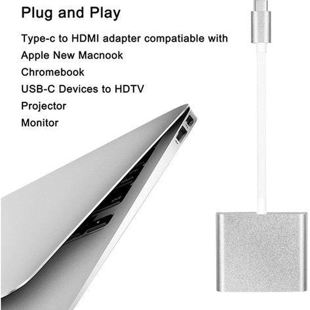 Type-C To Hdmi 3 In 1 Adapter Hdmi Usb 3.0