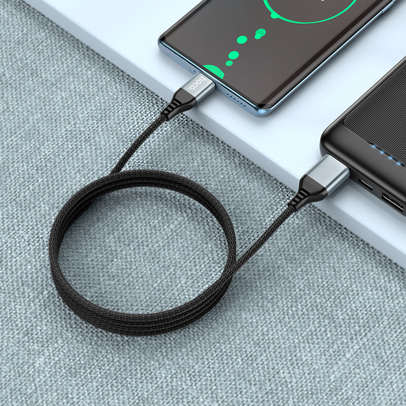 Hoco U128 Viking 2-in-1 charging data cable USB/Type-C to Type-C