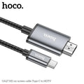 Hoco UA27 HD on-screen cable Type-C to HDTV - metal gray